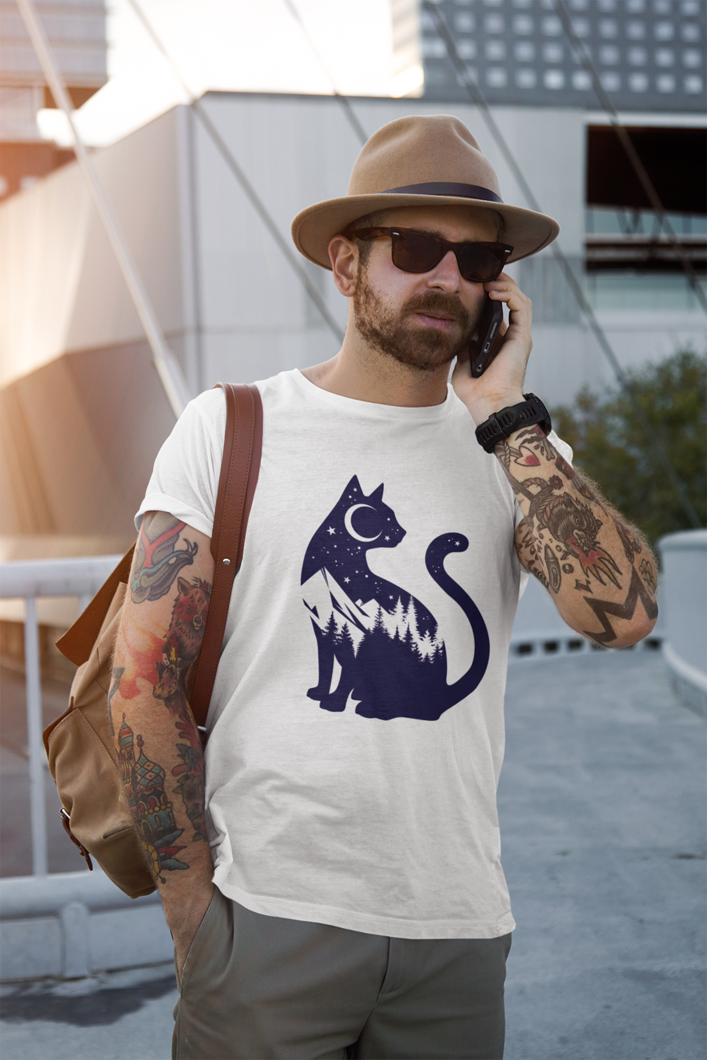 Mountain Cat Men's Graphic Tee