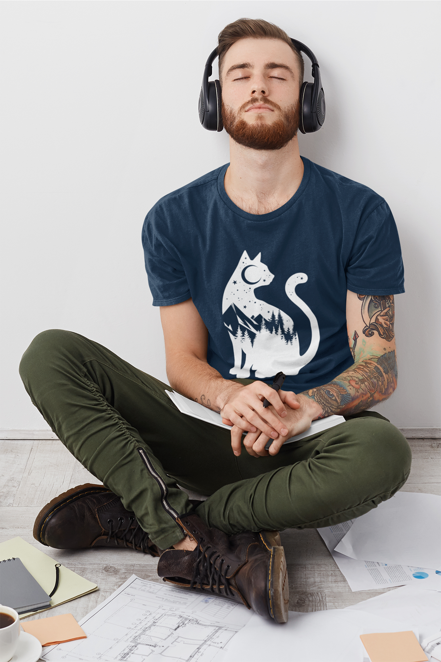 Mountain Cat Men's Graphic Tee