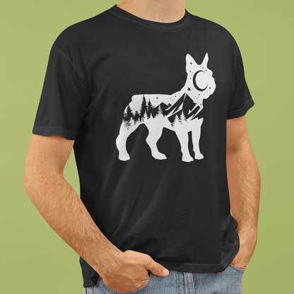 Mountain French Bulldog Men's Graphic Tee