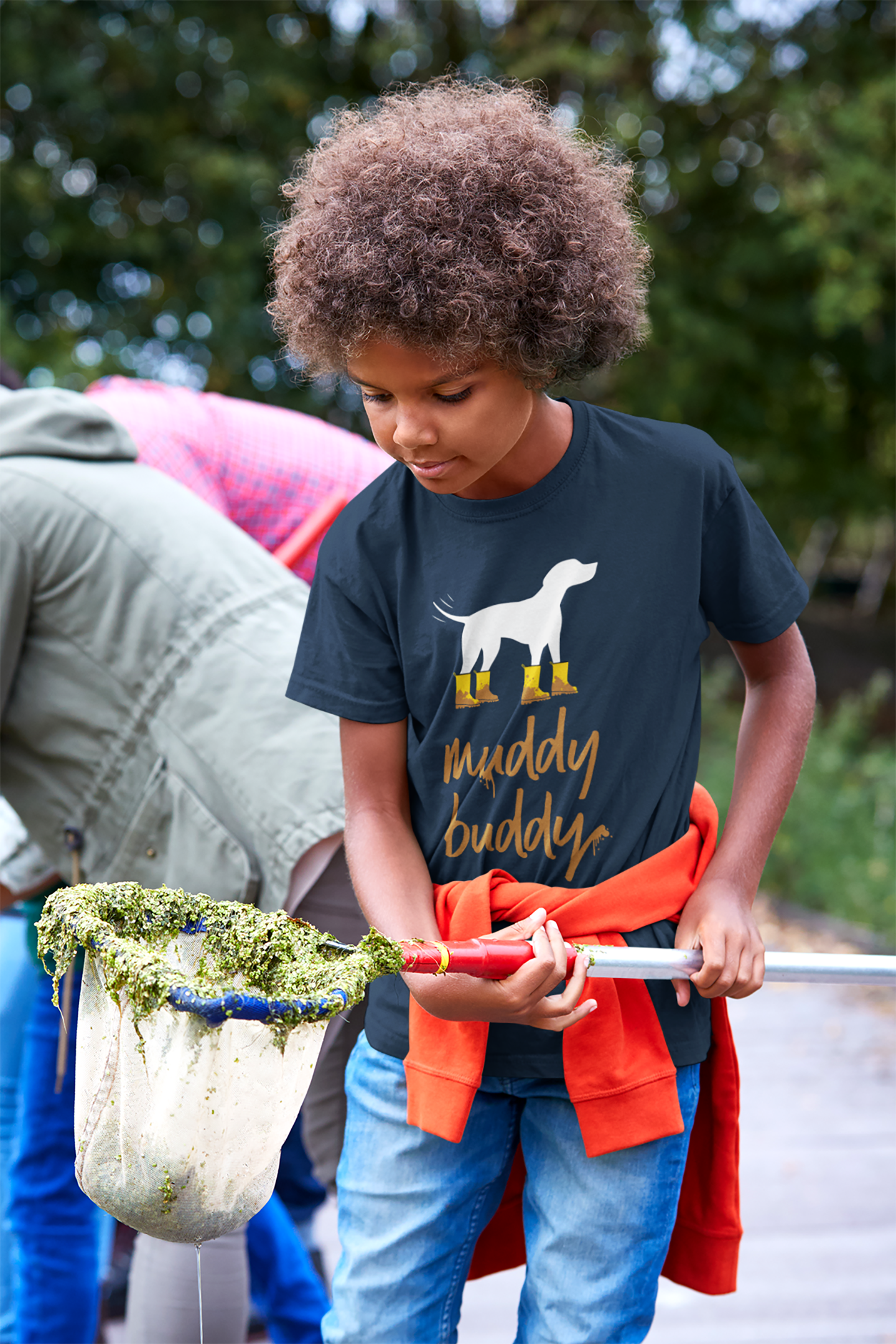 Muddy Buddy Yellow Boots Kid’s Heavy Cotton Graphic Tee