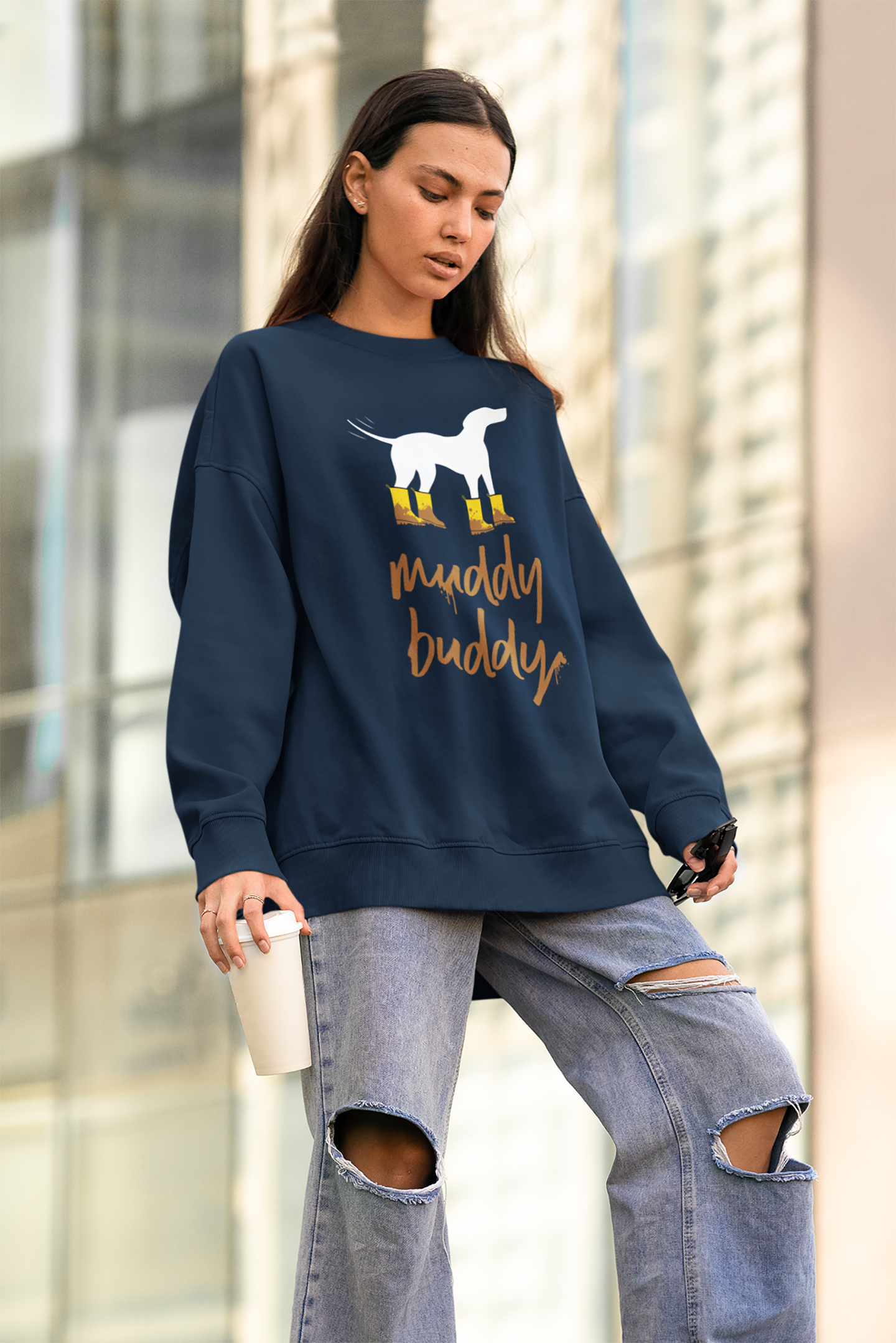 Muddy Buddy Women's Heavy Blend Crewneck Sweatshirt