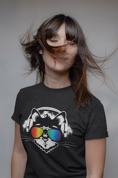 Music Cat Women's Graphic Tee