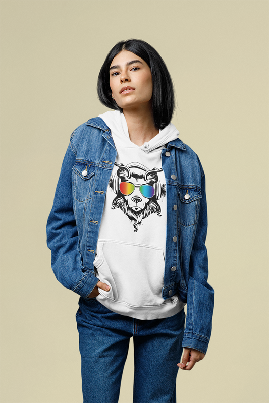 Music Dog Women's Hooded Sweatshirt