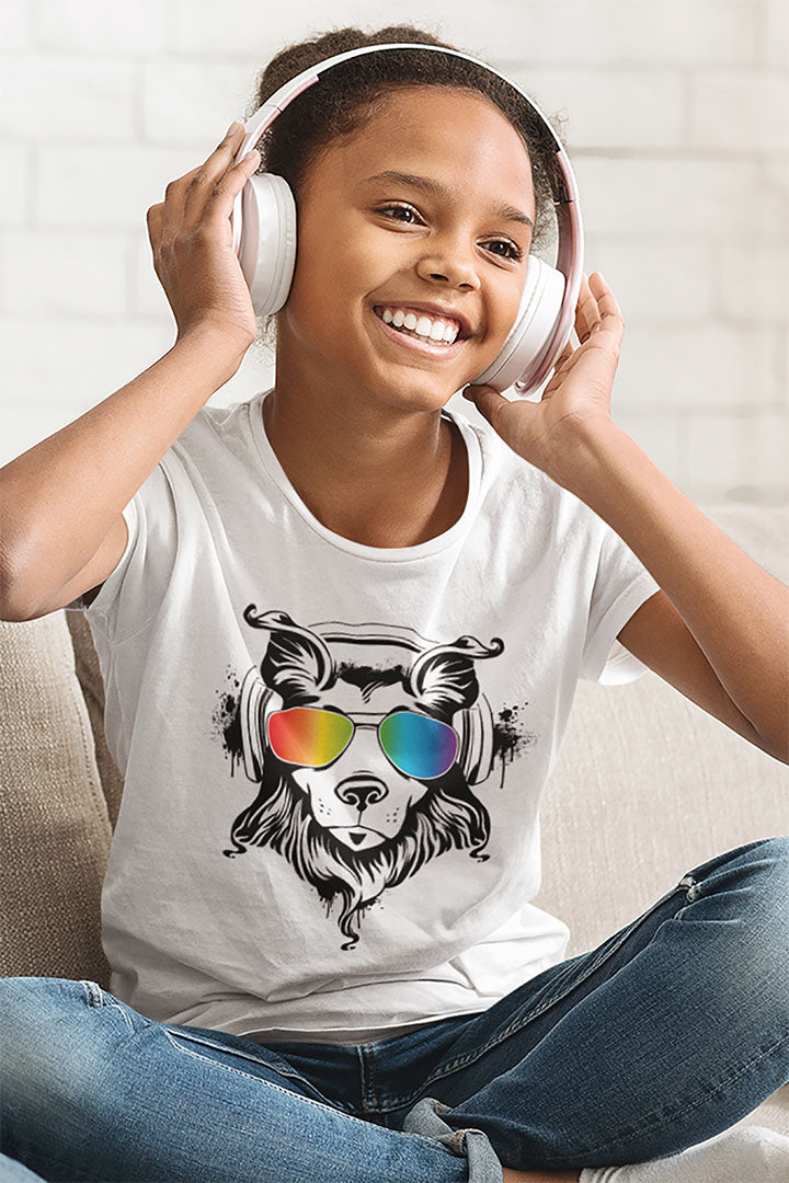 Music Dog Kid’s Heavy Cotton Graphic Tee