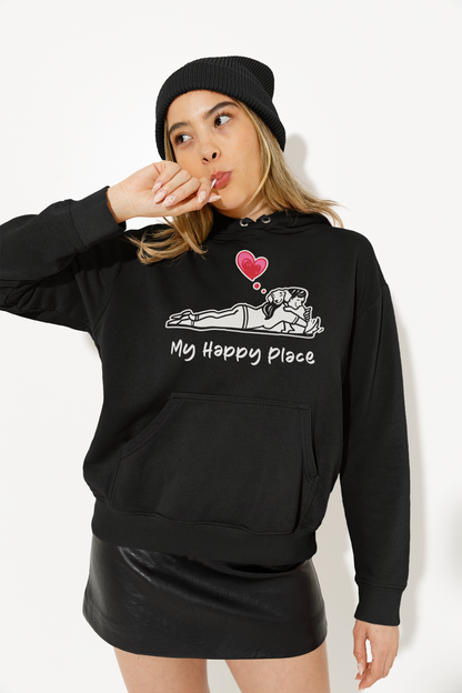 My Happy Place Dog Women's Hooded Sweatshirt