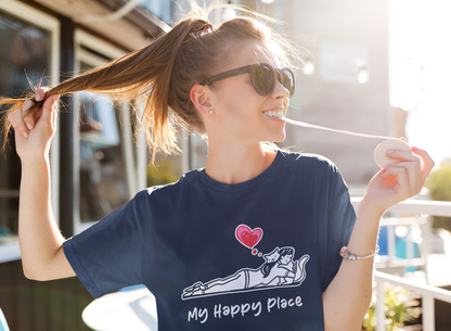 My Happy Place Cat Women's  Graphic Tee