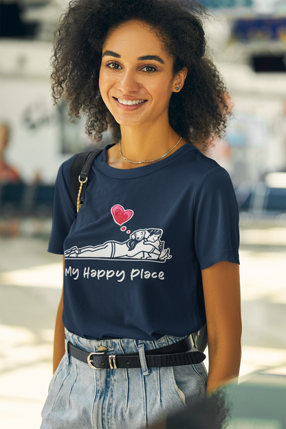 My Happy Place Dog Women's Graphic Tee