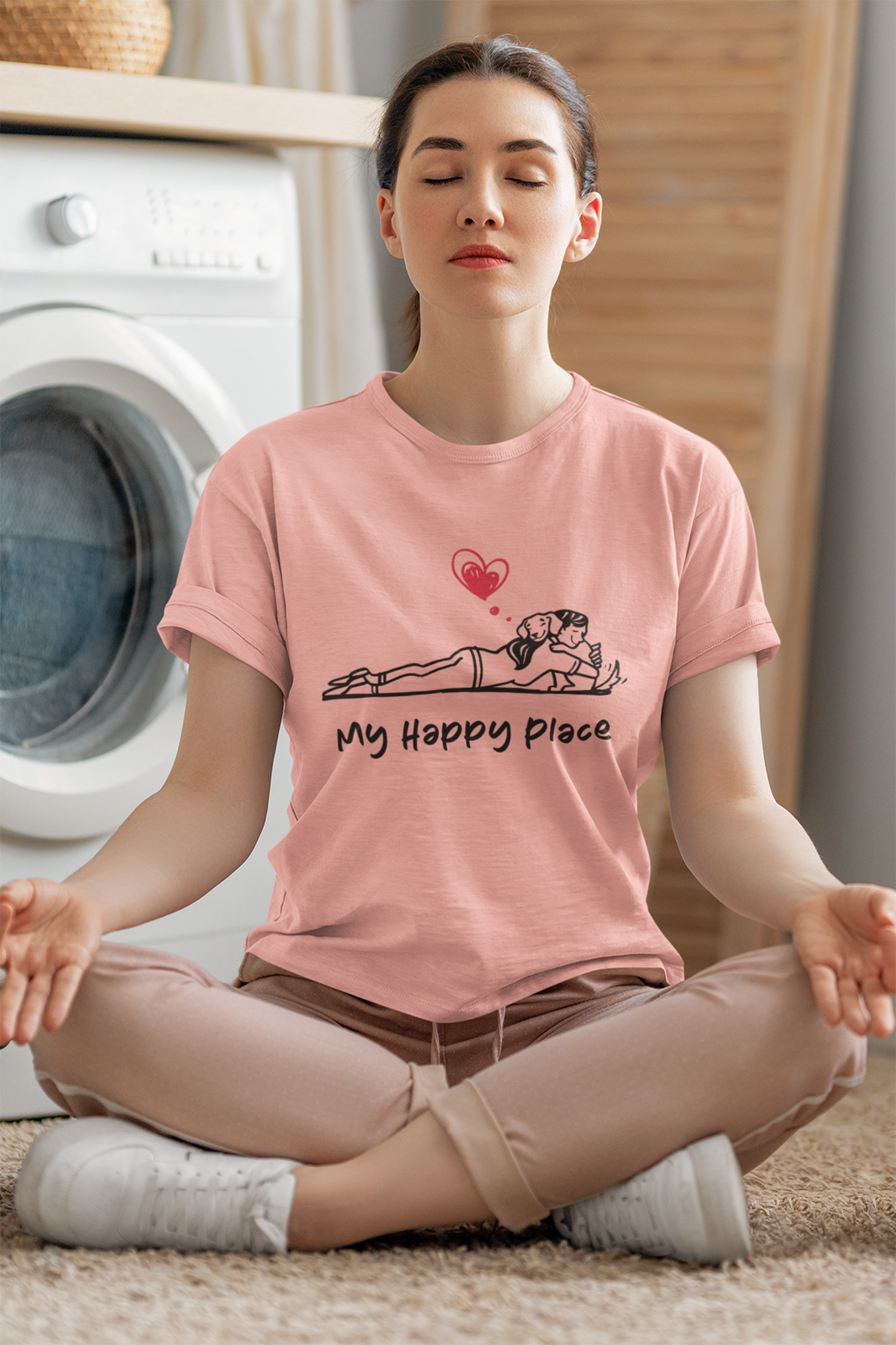 My Happy Place Dog Women's Graphic Tee