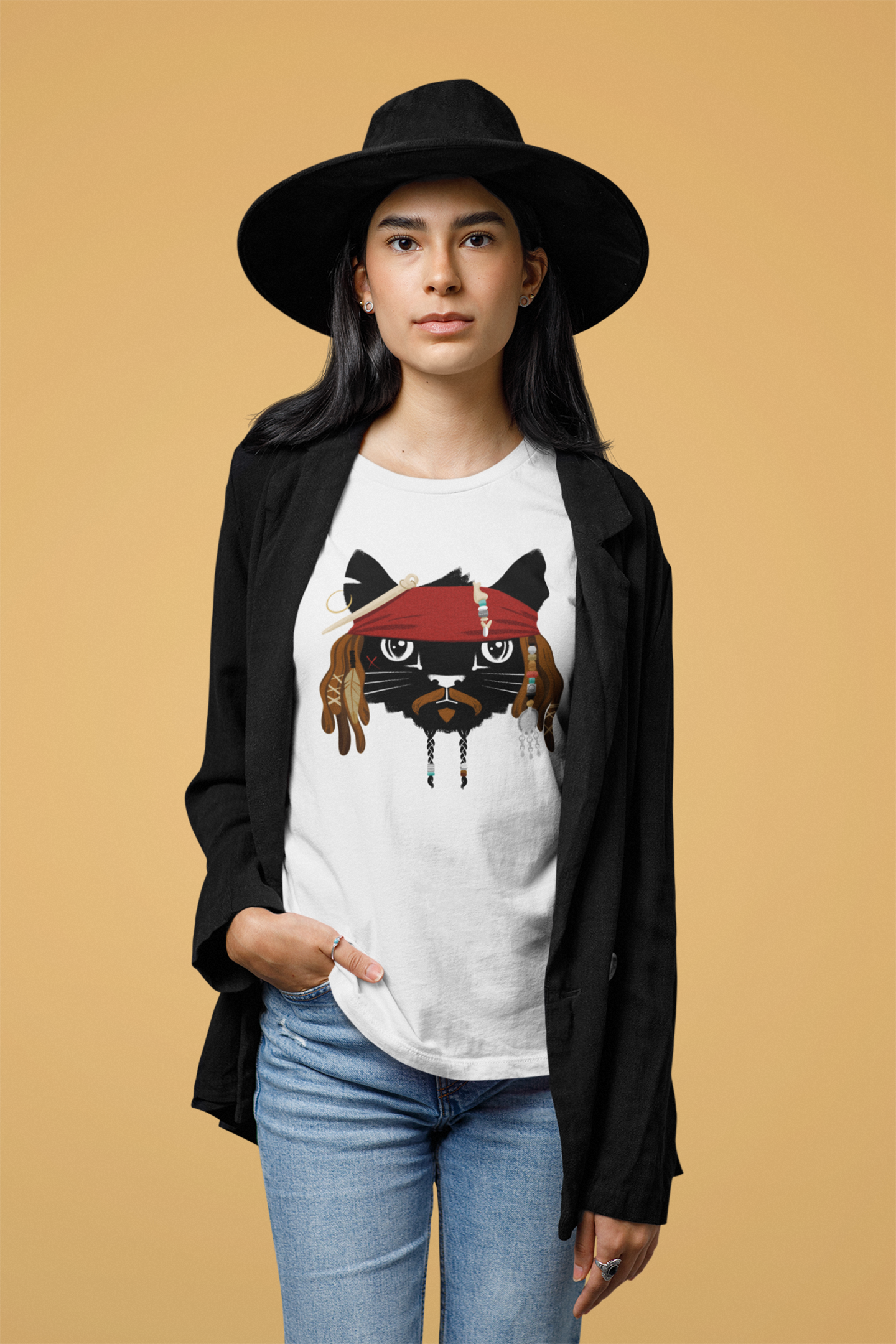 Pirate Cat Women's Graphic Tee