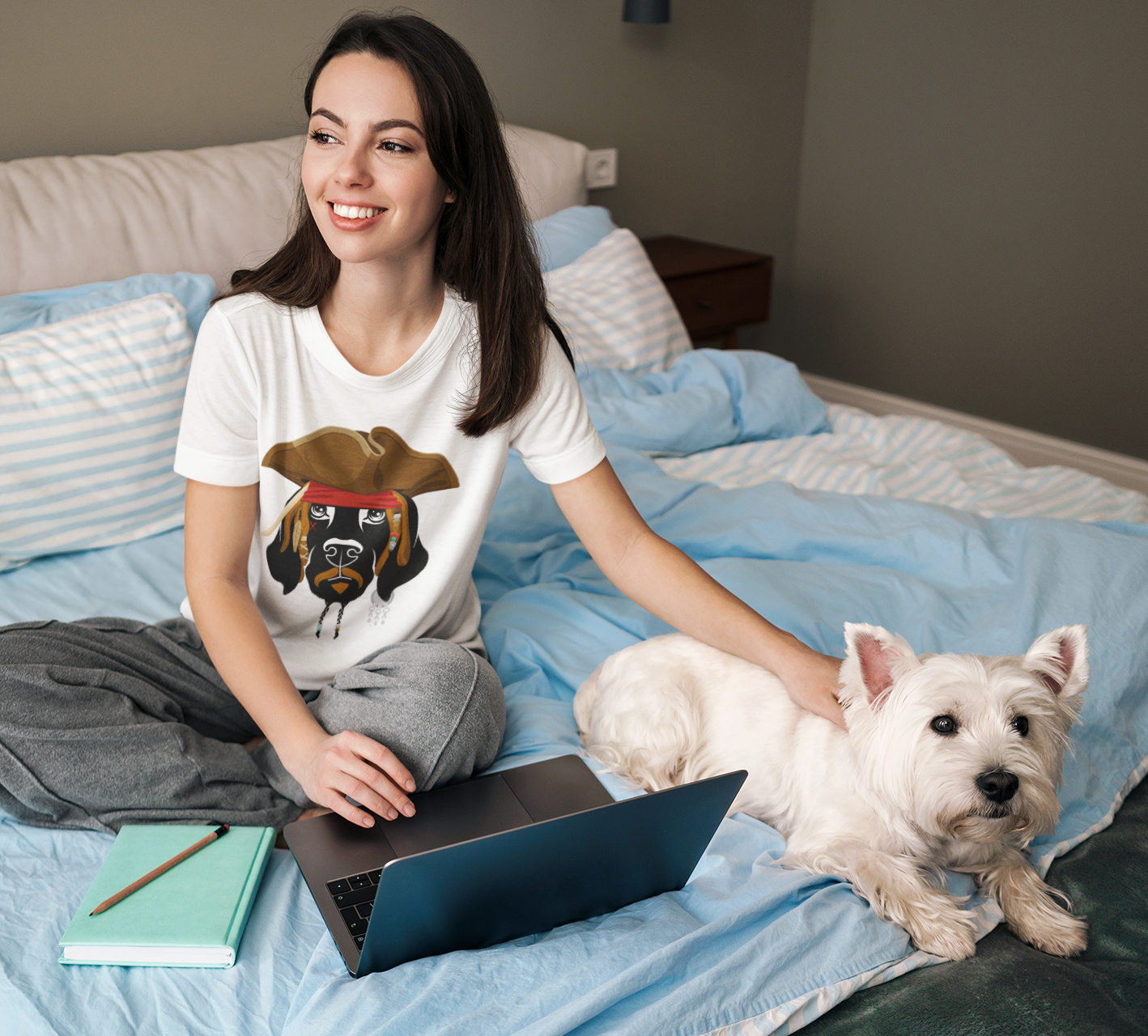 Pirate Dog Women's Graphic Tee