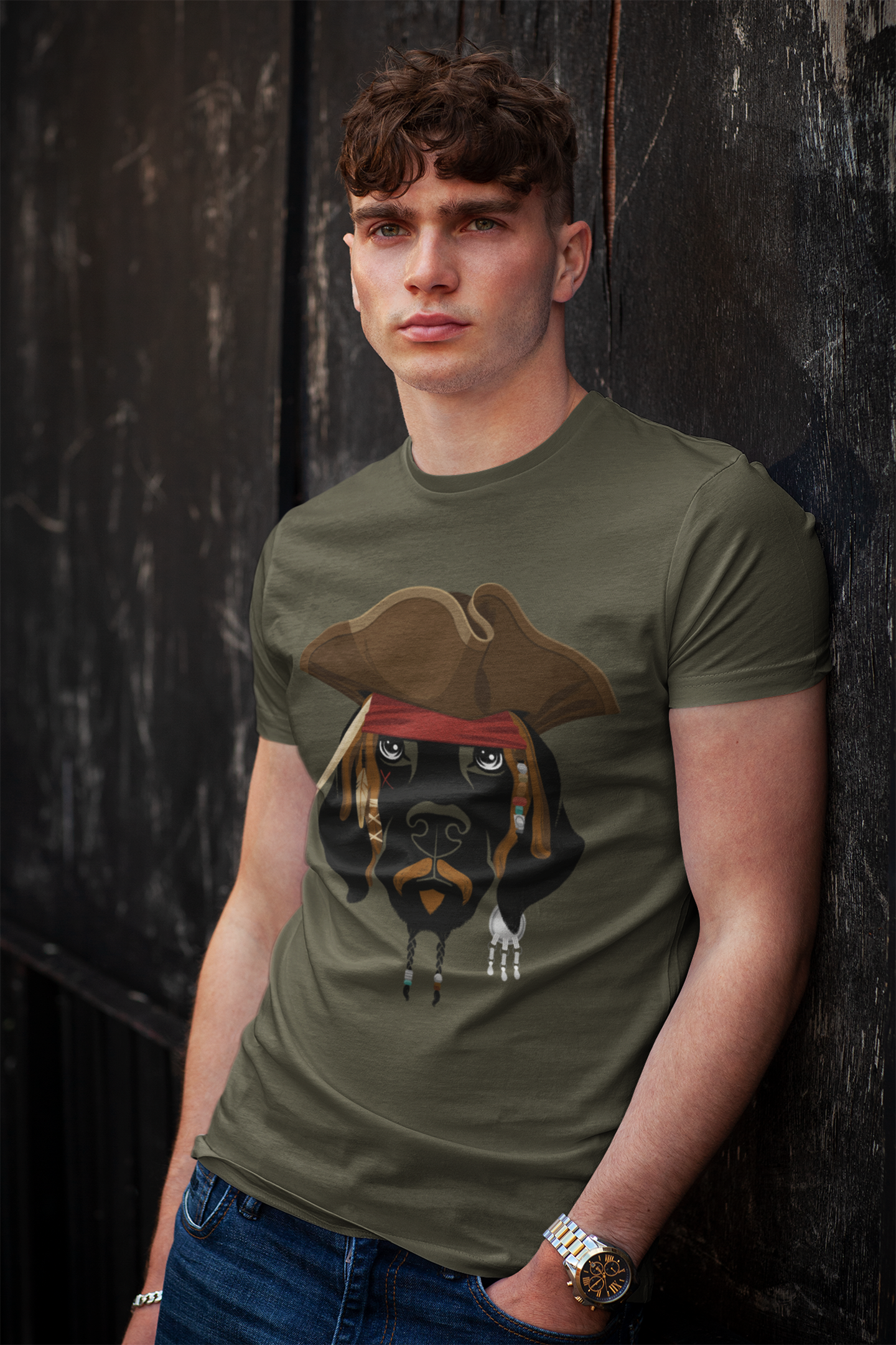 Pirate Dog Men's Graphic Tee