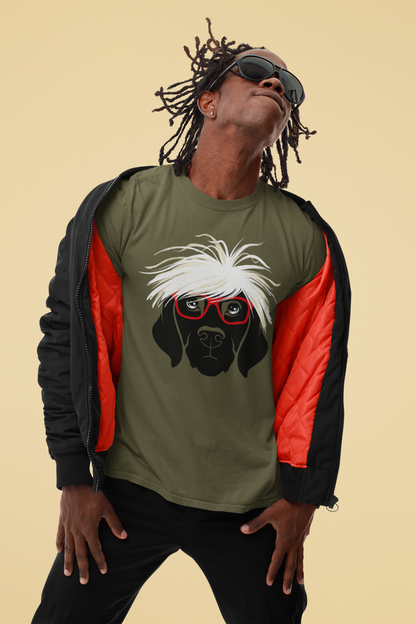 Pop Artist Dog Men's Graphic Tee