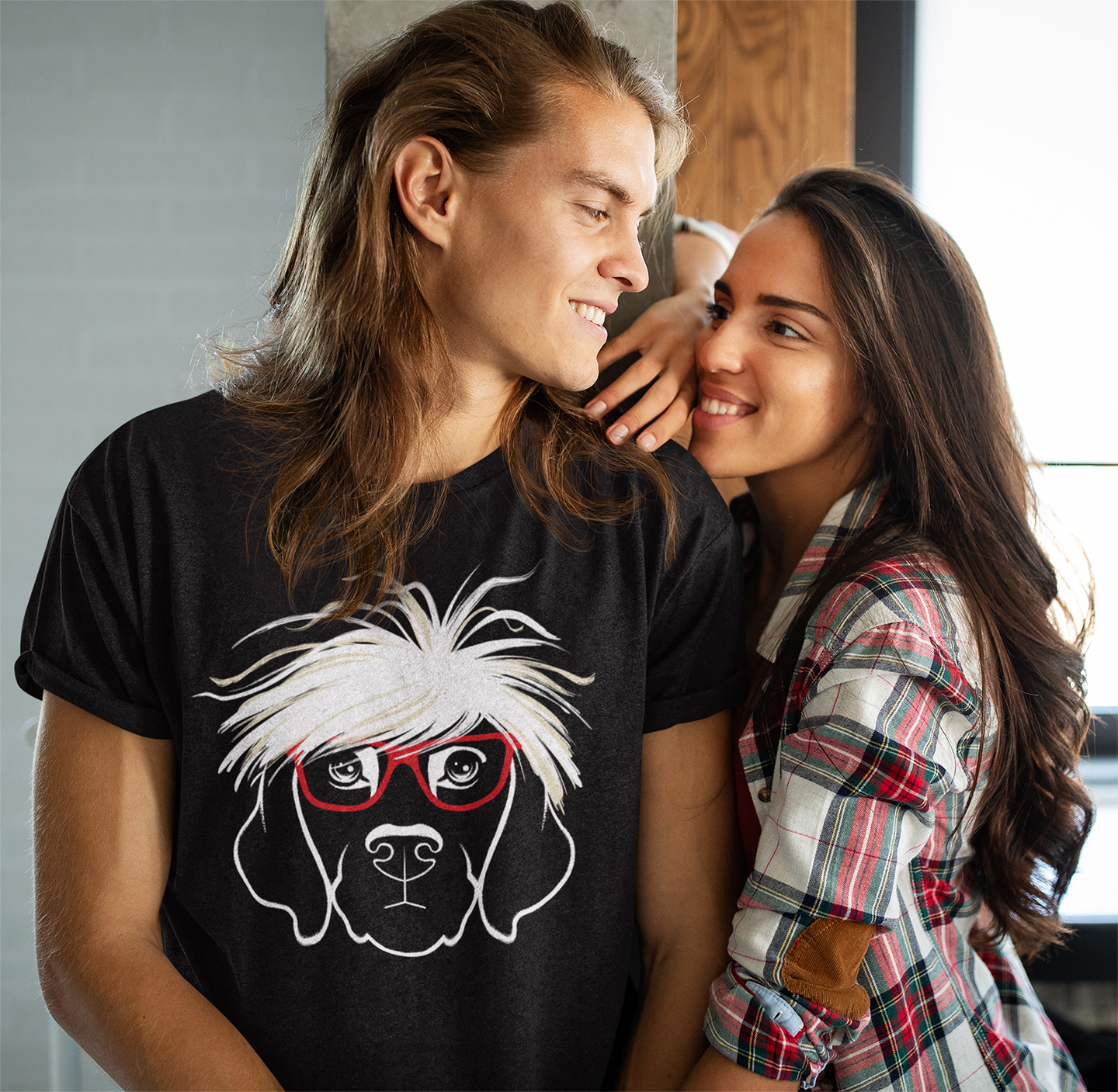 Pop Artist Dog Men's Graphic Tee