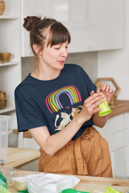 Rainbow Dog & Cat Women's Graphic Tee