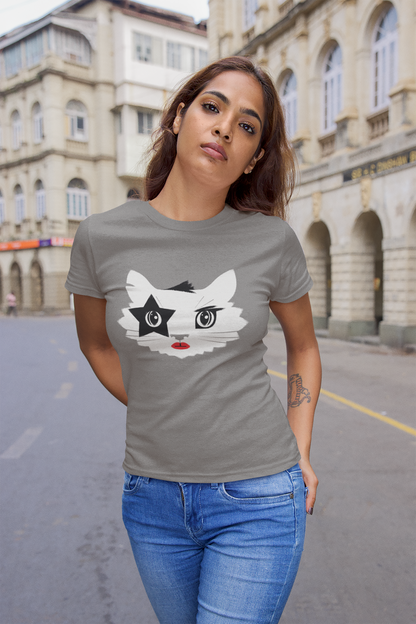 Rock 'n' Roll Cat Women's Graphic Tee