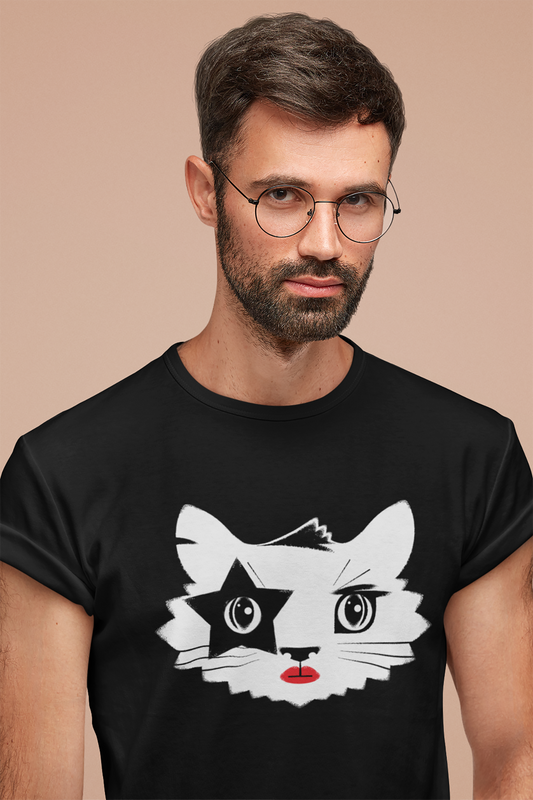 Rock 'n' Roll Cat Men's Graphic Tee