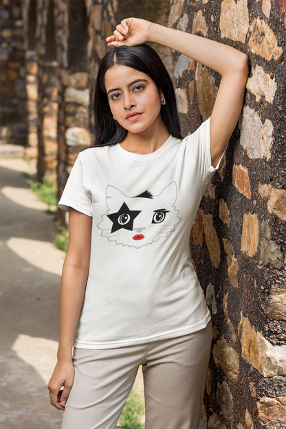 Rock 'n' Roll Cat Women's Graphic Tee