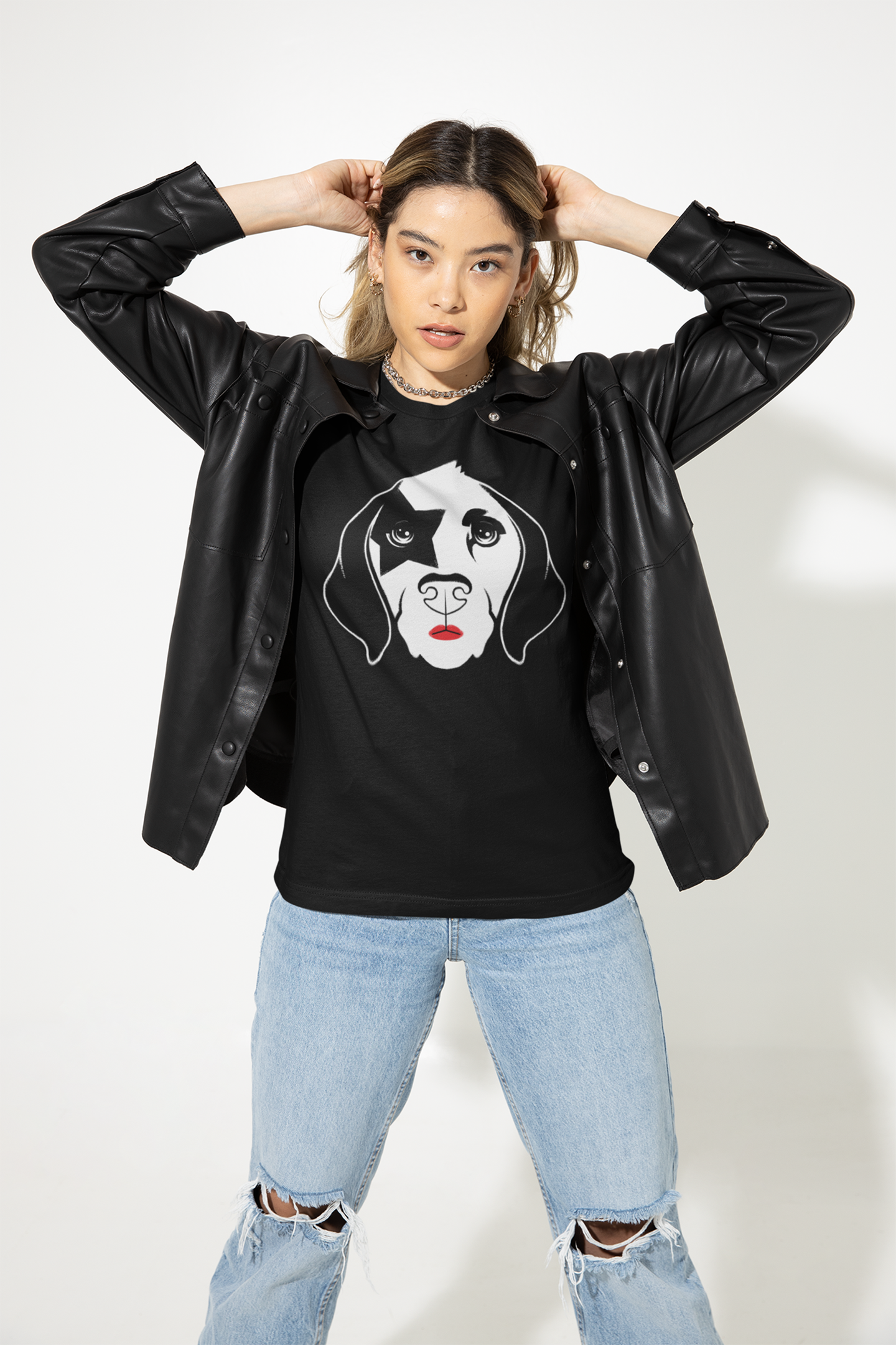 Rock 'n' Roll Dog Women's Graphic Tee