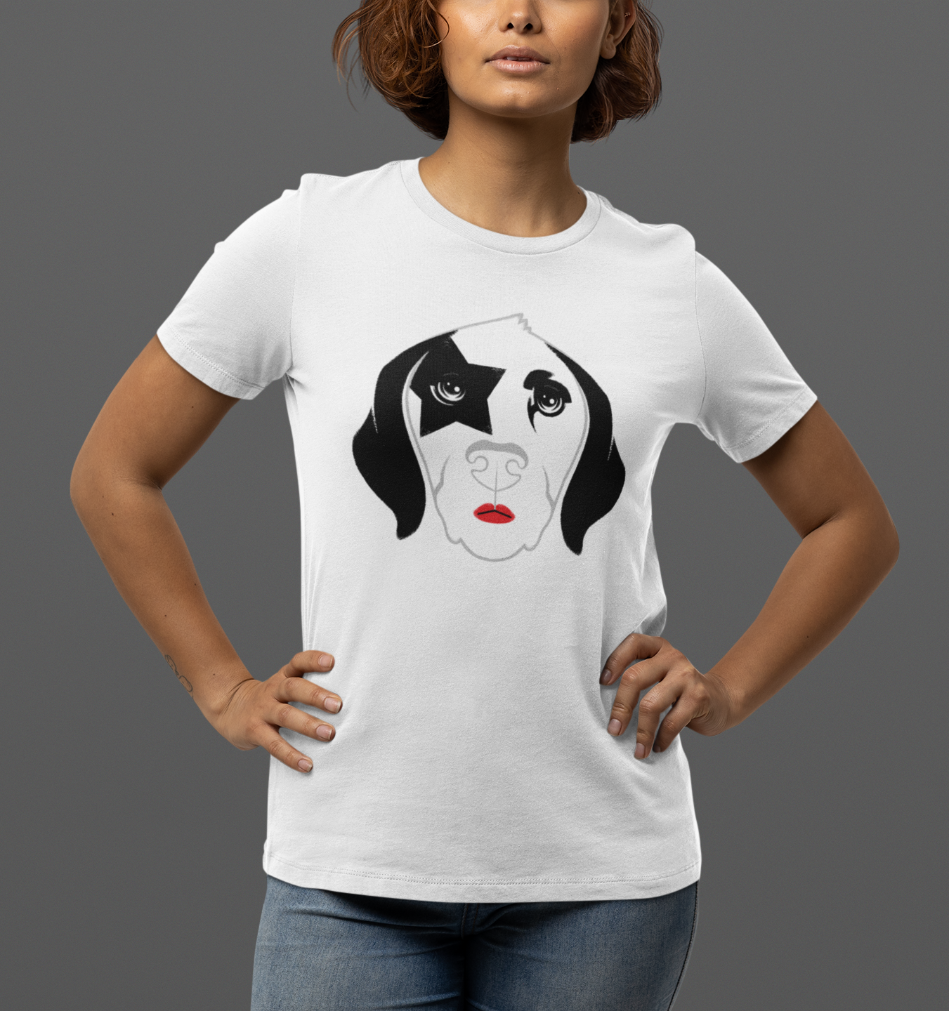 Rock 'n' Roll Dog Women's Graphic Tee