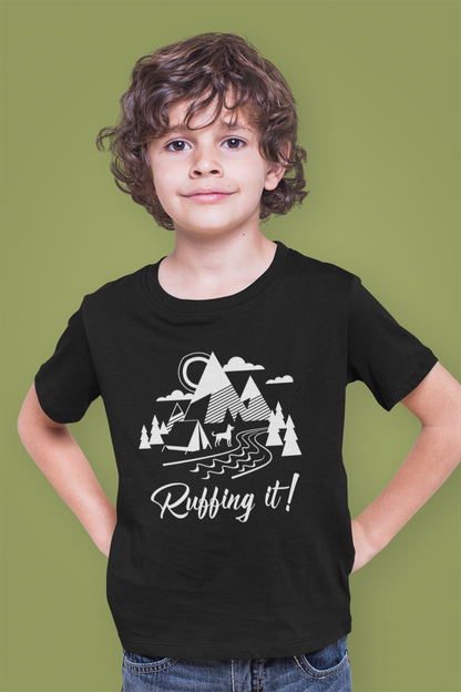 Ruffing It Kid’s Heavy Cotton Graphic Tee