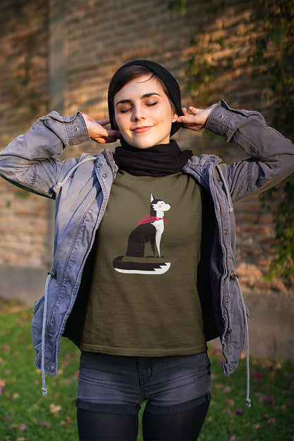 Sitting Husky Women's Graphic Tee