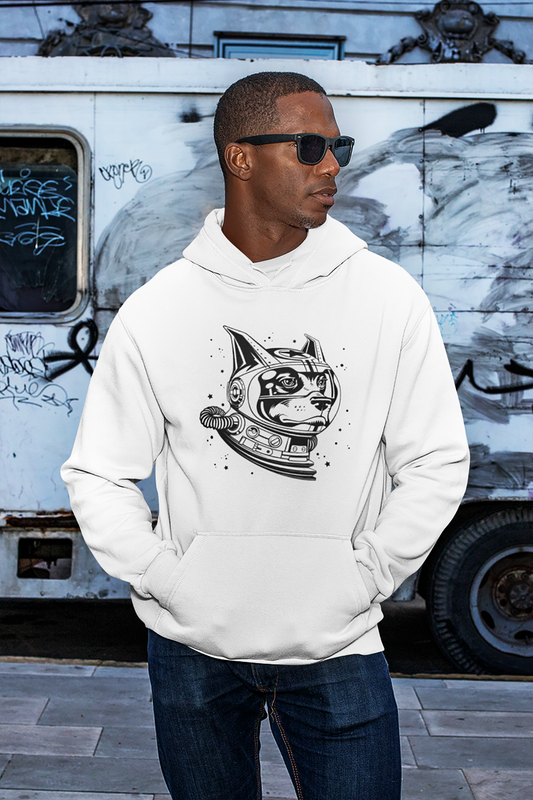 Space Dog Men's Hooded Sweatshirt