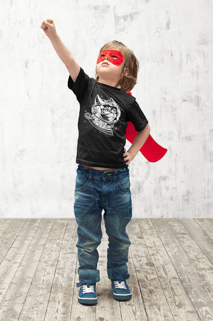 Cosmic Coolness for Kids – The Space Cat Graphic Tee!
