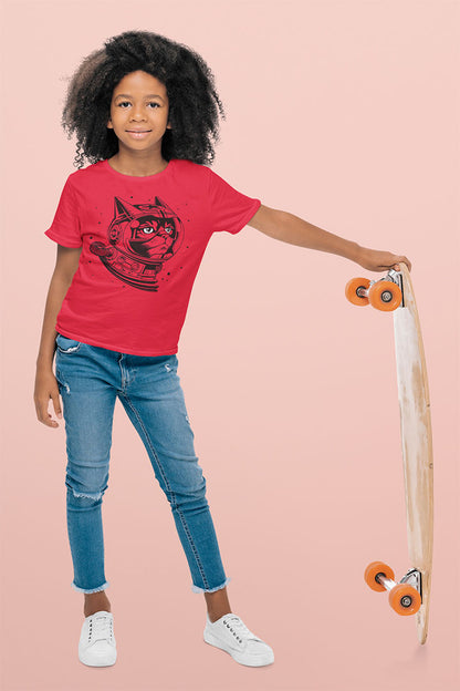 Cosmic Coolness for Kids – The Space Cat Graphic Tee!
