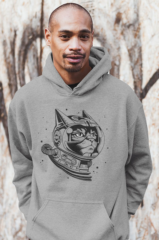 Space Cat Men's Hooded Sweatshirt