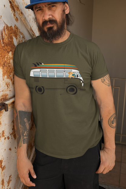 VW Van Surf Dog Men's Graphic Tee