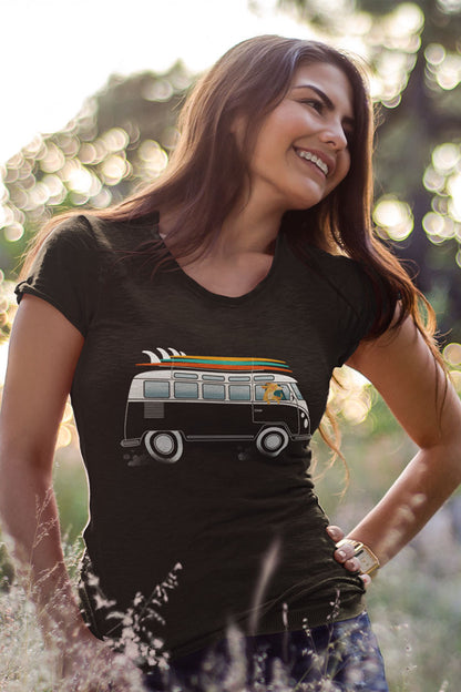 VW Van Surf Dog Women's Graphic Tee