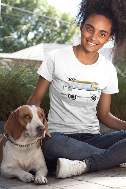 VW Van Surf Dog Women's Graphic Tee