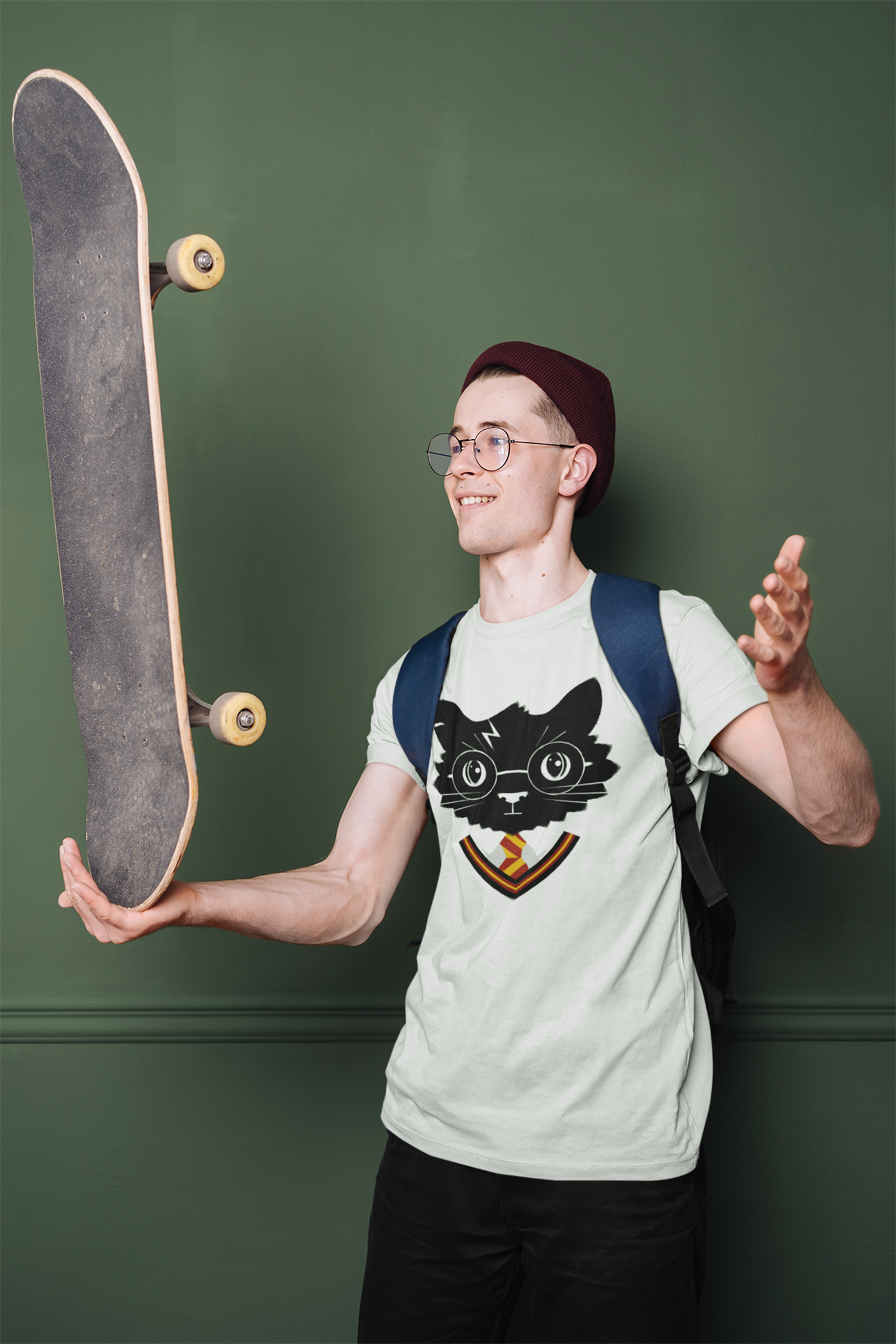 Wizard Cat Men's Graphic Tee