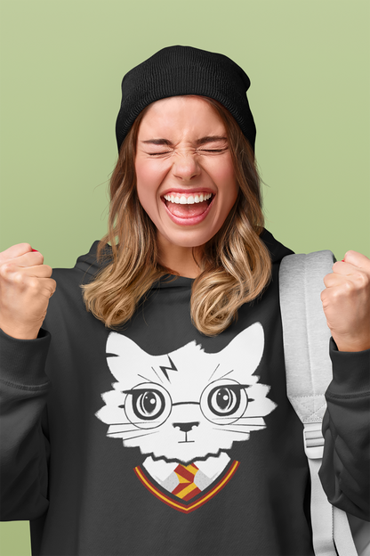 Wizard Cat Women's Hooded Sweatshirt