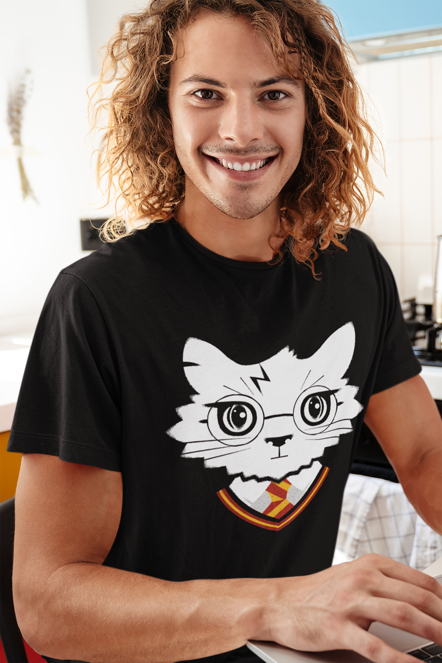 Wizard Cat Men's Graphic Tee