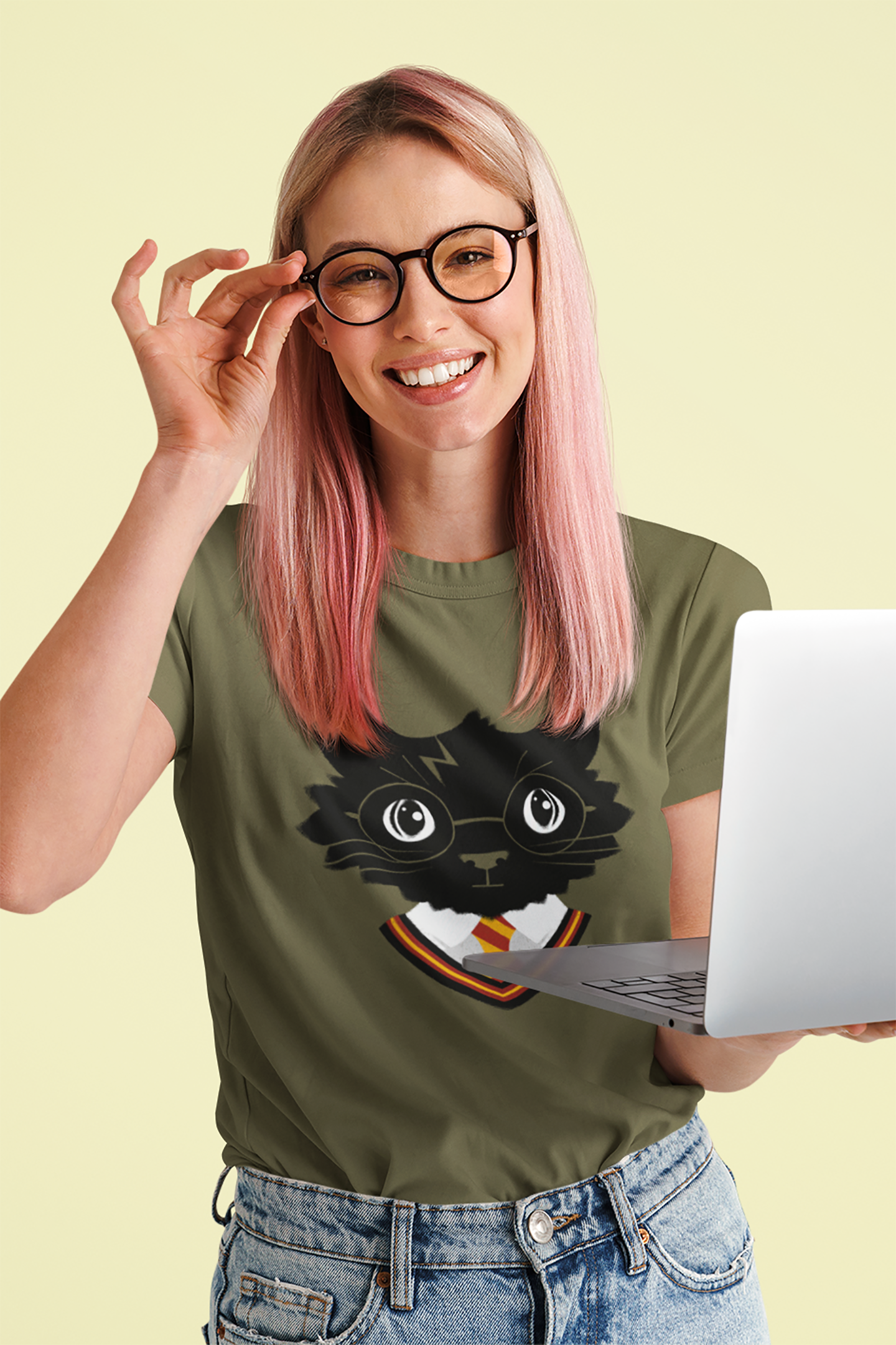 Wizard Cat Women's Graphic Tee