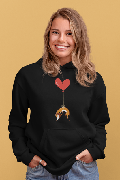 Dog on Heart Strings Women's Hooded Sweatshirt