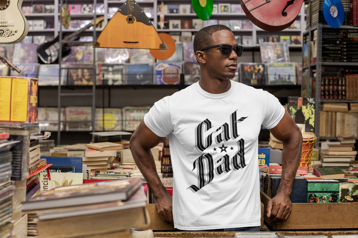 Sophisticated Cat Dad Men's Graphic Tee