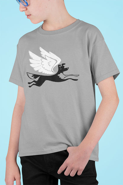 Angel Dog Kids Heavy Cotton Graphic Tee