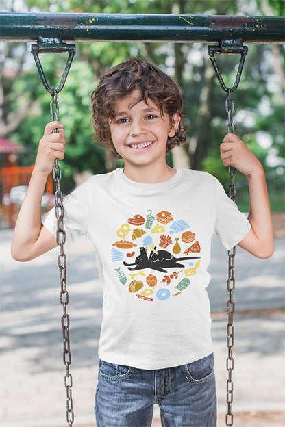 All Food is Dog Food Kids Heavy Cotton Graphic Tee