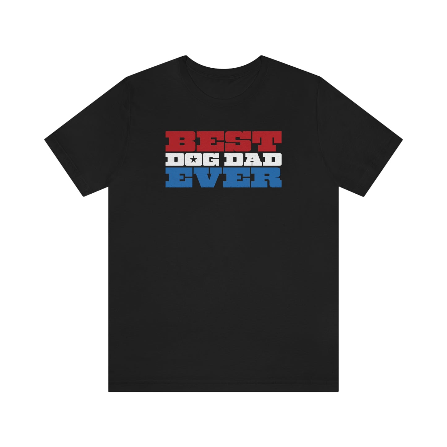 Patriotic Best Dog Dad Ever Men's Graphic Tee