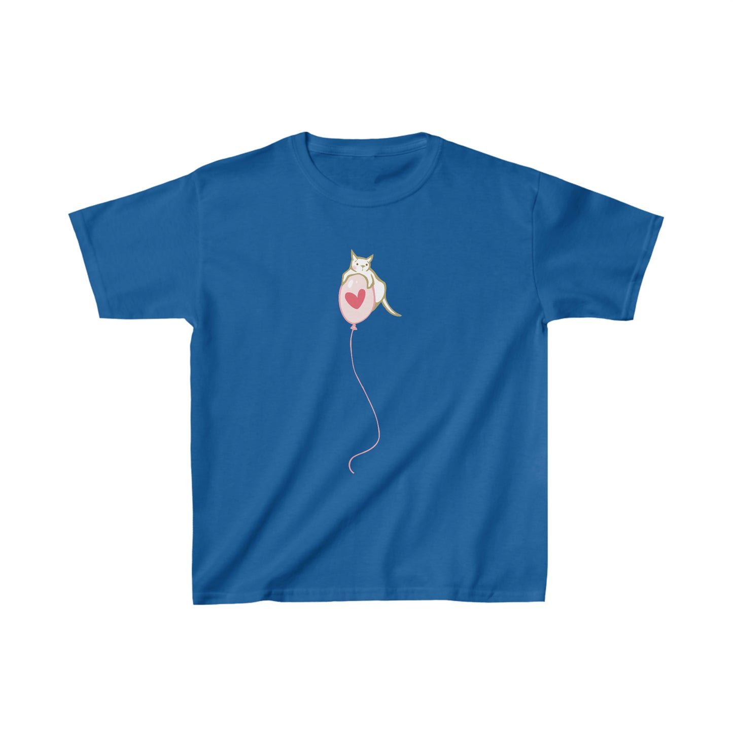 Cat on Heart Strings Kid’s Heavy Cotton Graphic Tee