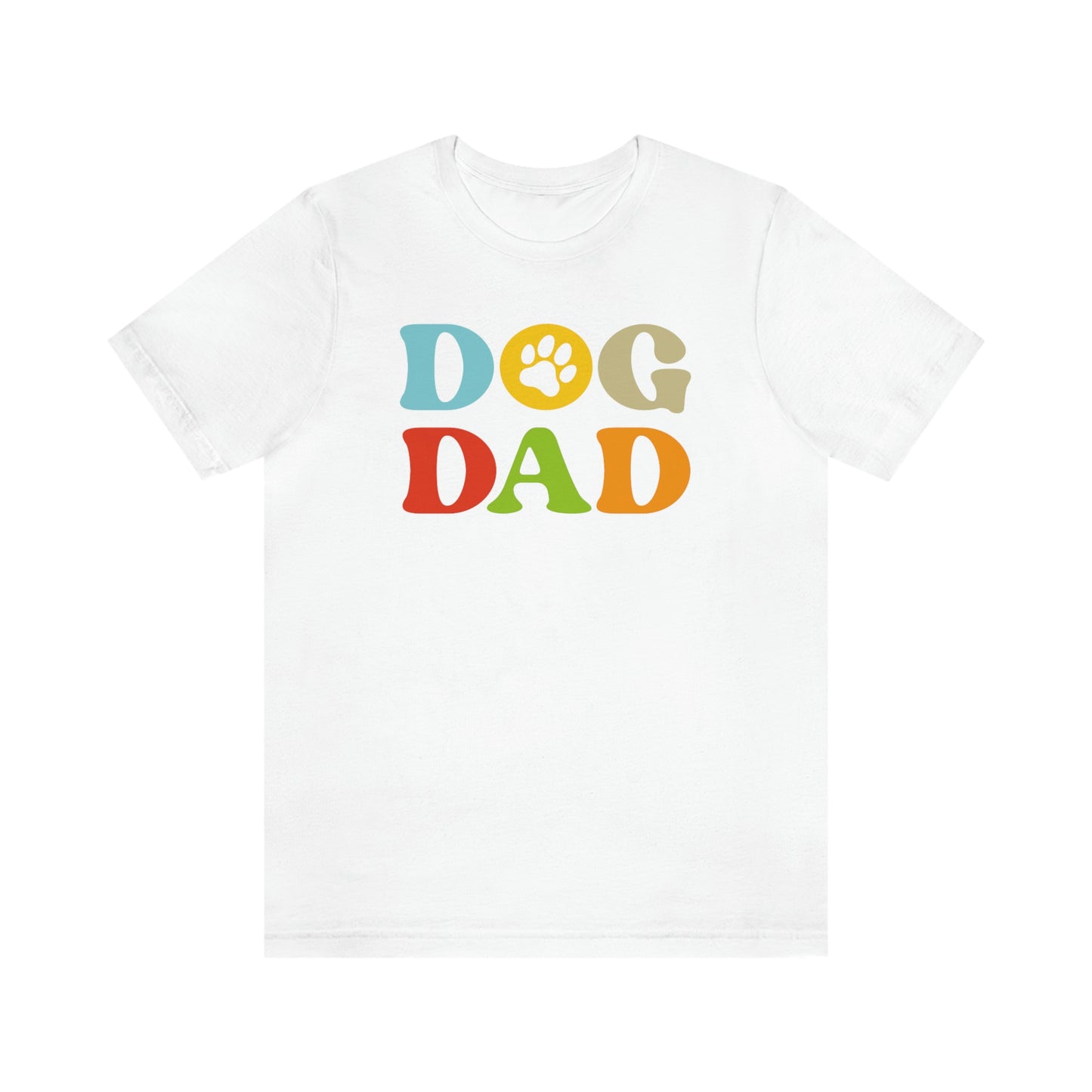 Colorful Dog Dad Men's Graphic Tee