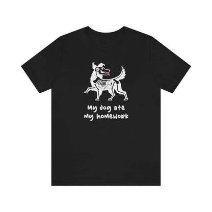 Dog Ate My Homework Women's Graphic Tee