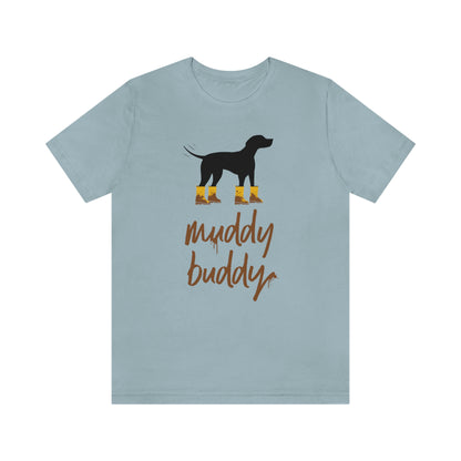 Muddy Buddy Yellow Boots Women's Graphic Tee