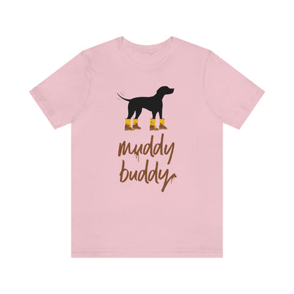 Muddy Buddy Yellow Boots Women's Graphic Tee