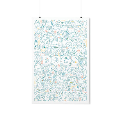 DOGS Premium Matte Vertical Poster