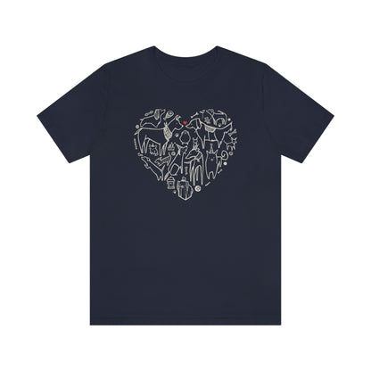 Dog Heart Women's Graphic Tee