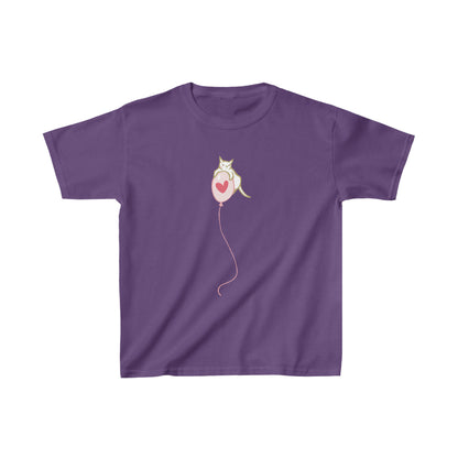 Cat on Heart Strings Kid’s Heavy Cotton Graphic Tee