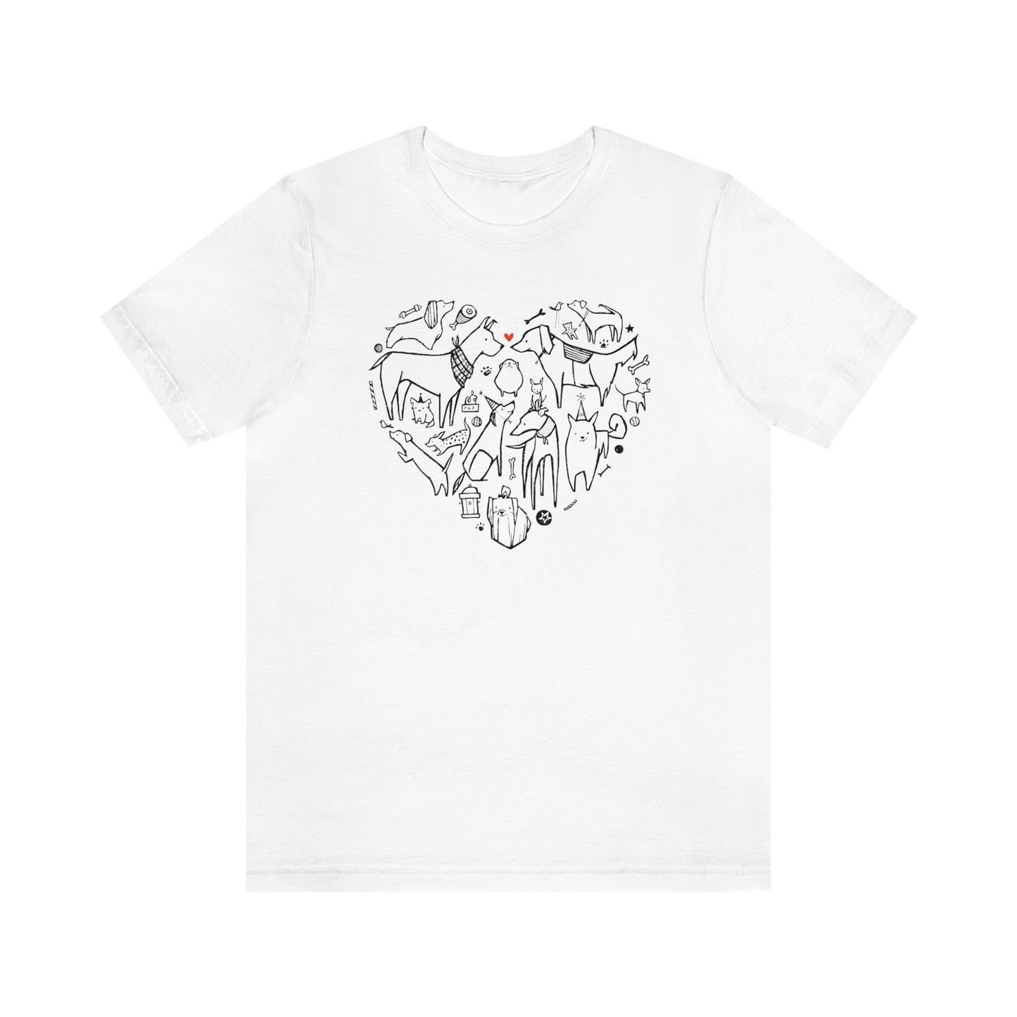 Dog Heart Women's Graphic Tee